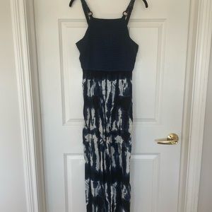 Blue Tie Dye Maxi Dress